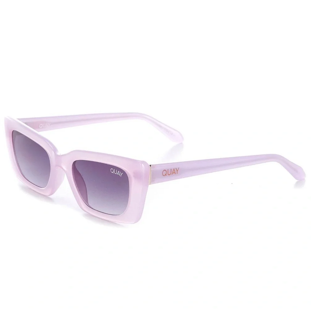 QUAY The DL Sunglasses Purple Frame Grey Lenses Retro Unisex NWT